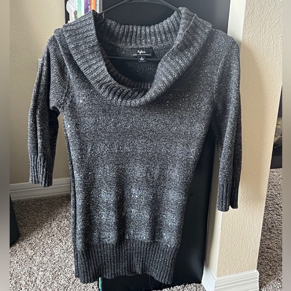 Grey Sequined Sweater